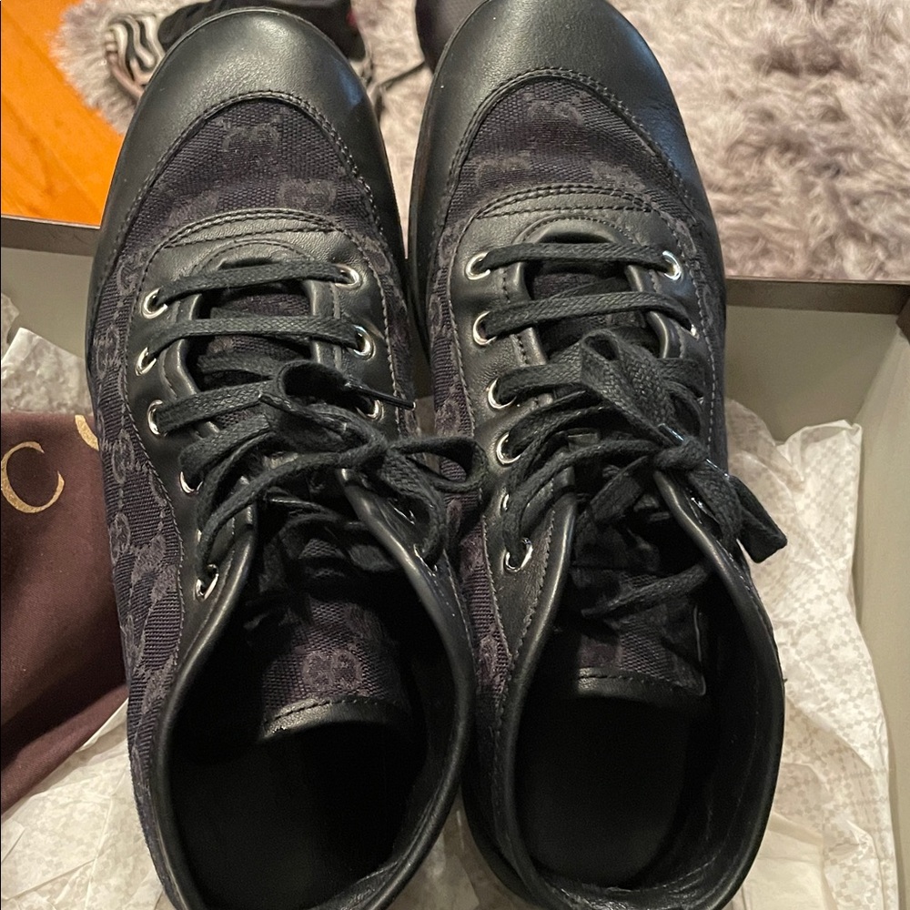 Gucci Black High-Top Sneakers